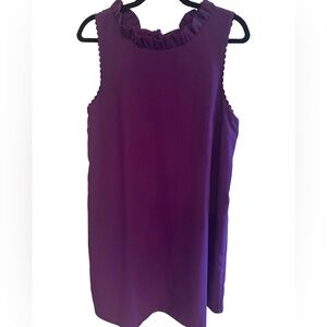 Lilly Pulitzer Purple Sleeveless Ruffle Top, sz L worn once, excellent condition